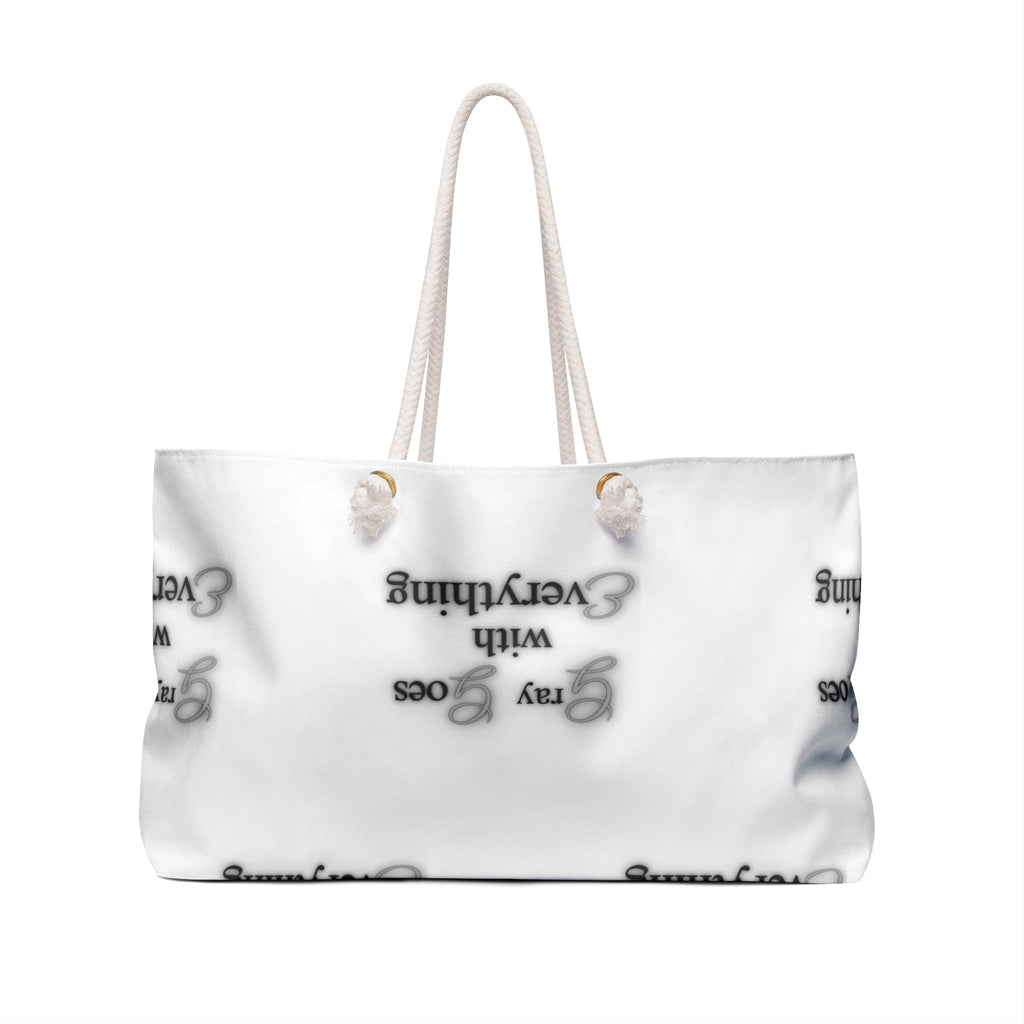 Gray Goes With Everything Weekender Travel Bag