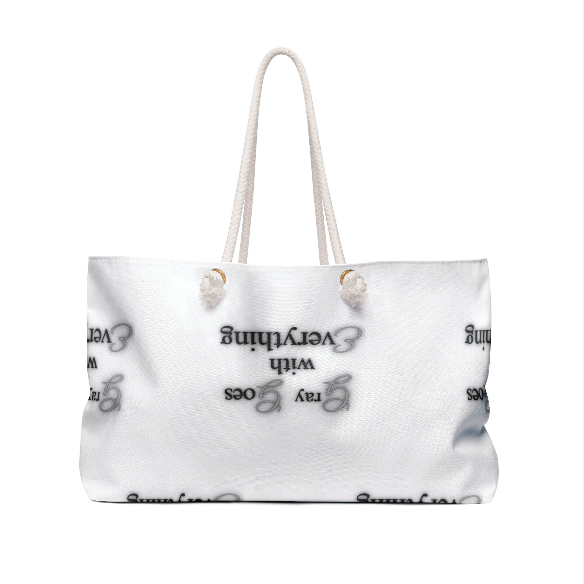 Gray Goes With Everything Weekender Travel Bag