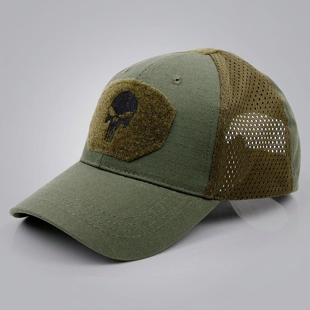 Embroidered Mesh Camouflage Baseball Cap