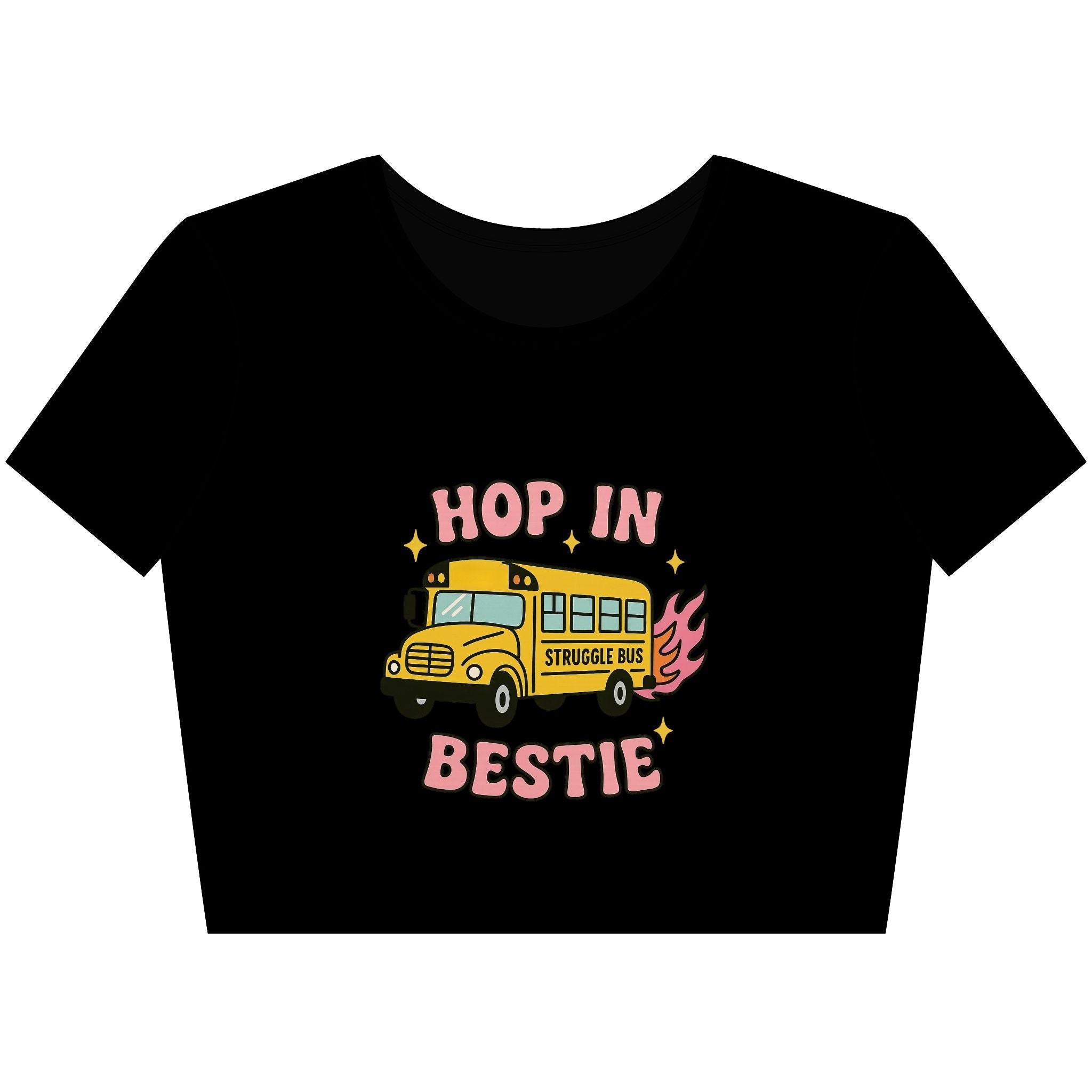 Hop In Bestie - Crop Top
