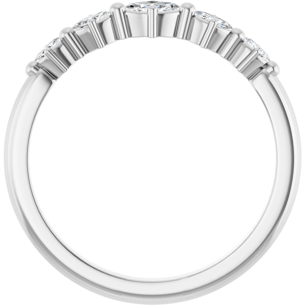 Étoile Marquise Diamond Ring in Silver - Classic Minimalist Style
