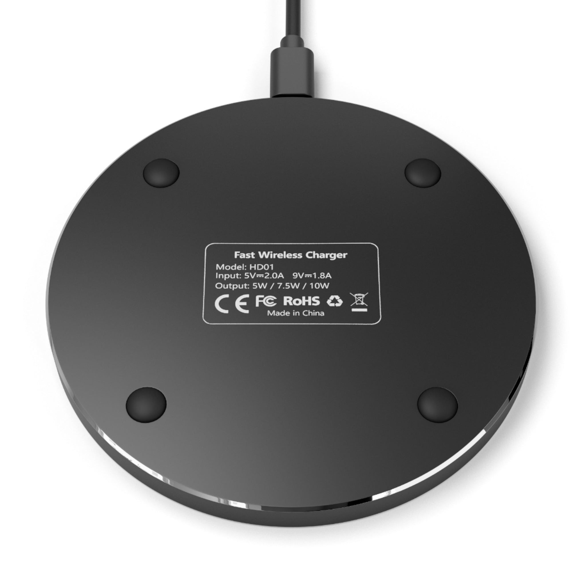 Minimalist 10W Wireless Charger Pad for iPhone and Android