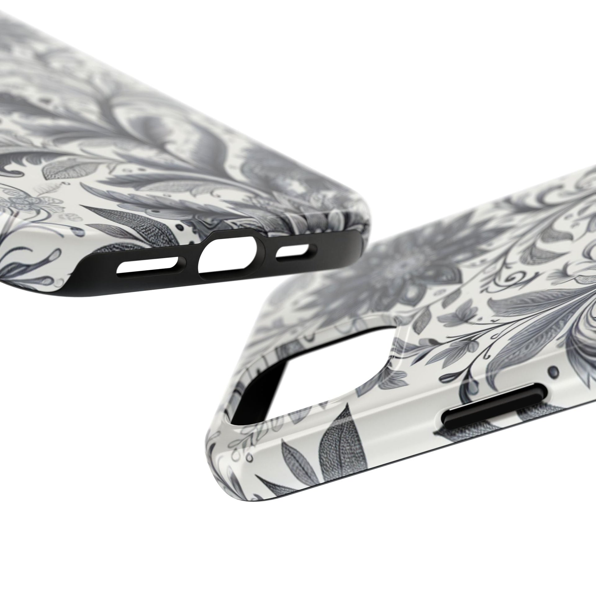 Floral Tough Phone Cases, Durable Phone Cover, Stylish Floral Design, Gift for Her, Trendy Tech Accessories, Birthday Present