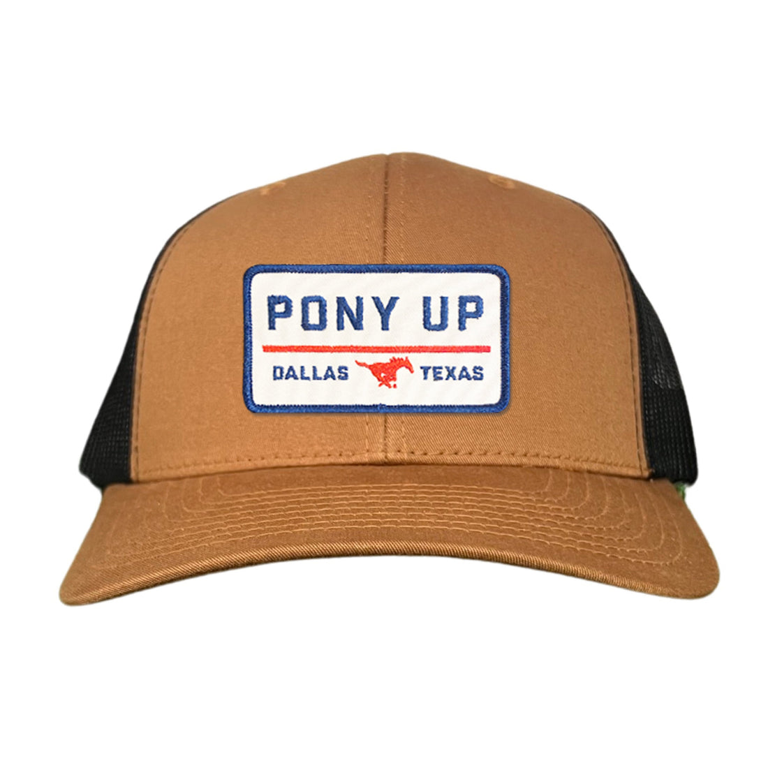 SMU Pony Up Rectangle Patch Mesh Snapback Hat