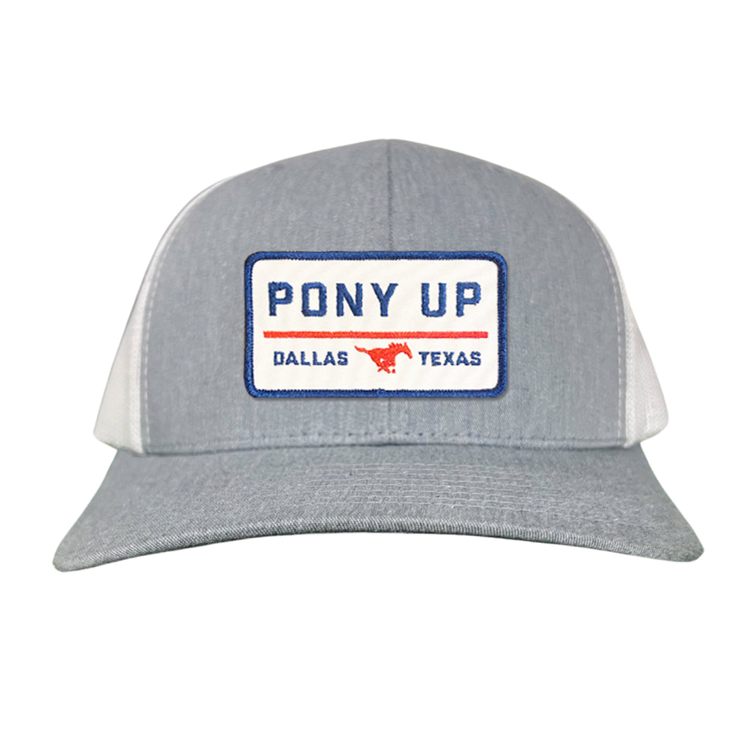 SMU Pony Up Rectangle Patch Mesh Snapback Hat