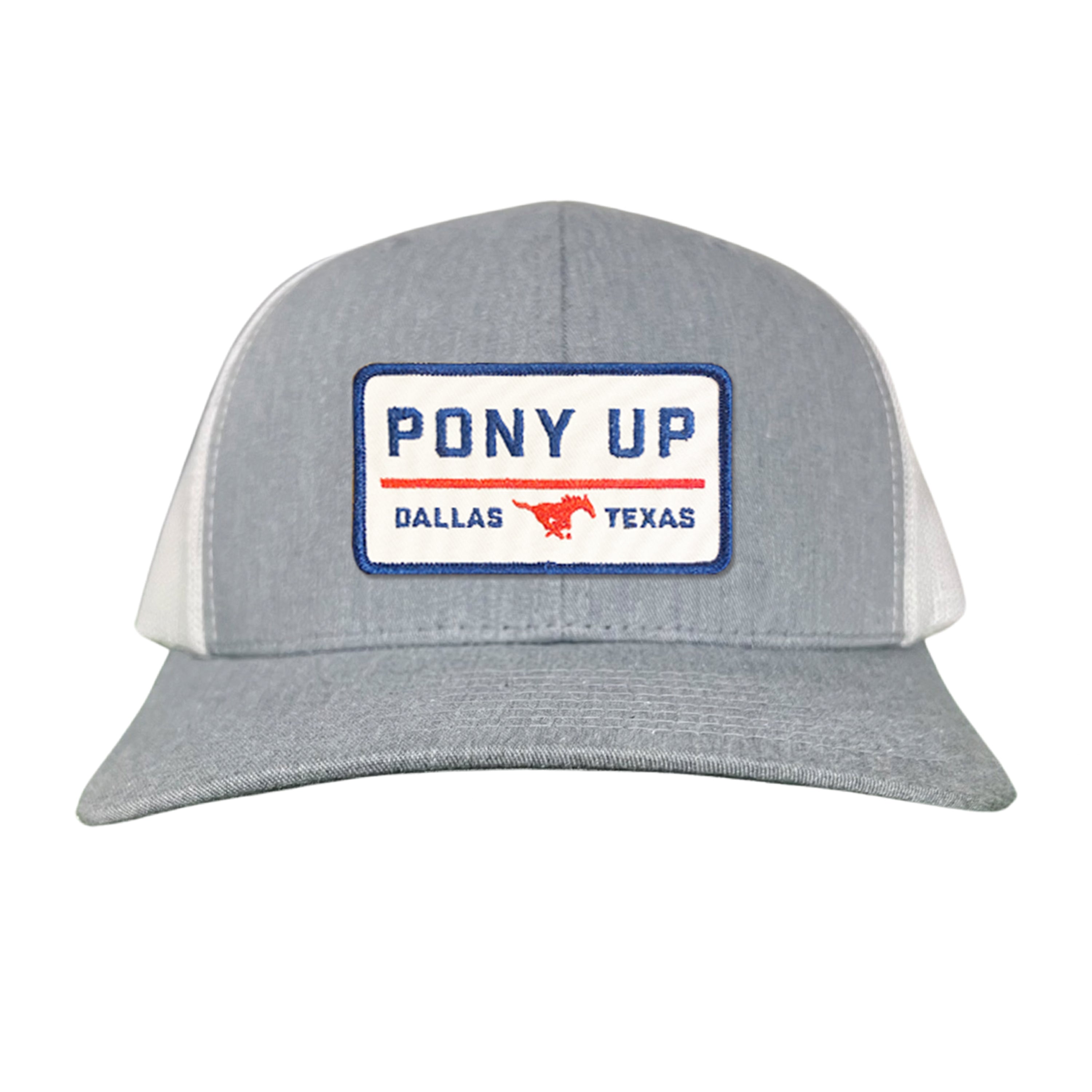 SMU Pony Up Rectangle Patch Mesh Snapback Hat