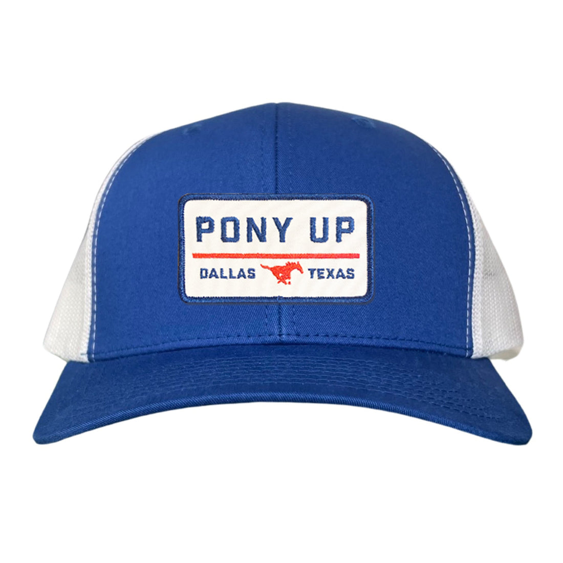 SMU Pony Up Rectangle Patch Mesh Snapback Hat