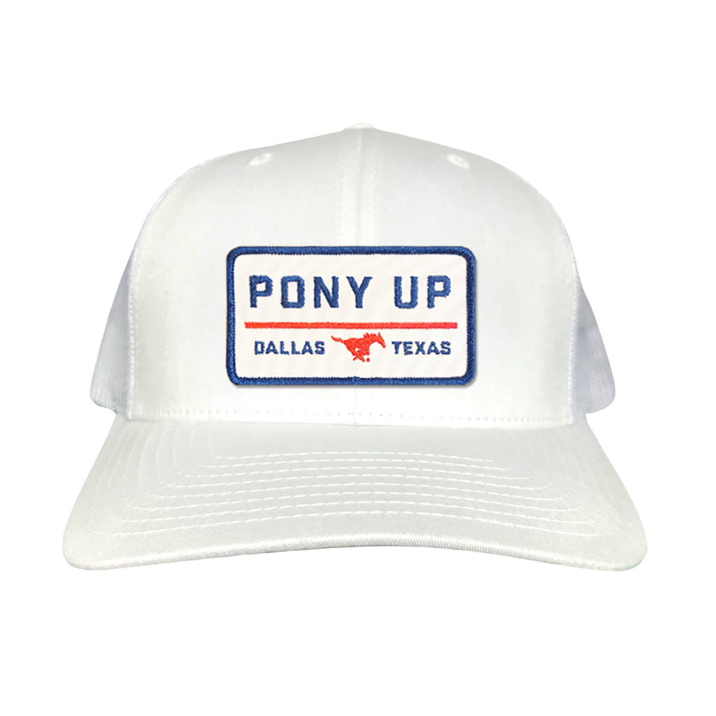 SMU Pony Up Rectangle Patch Mesh Snapback Hat