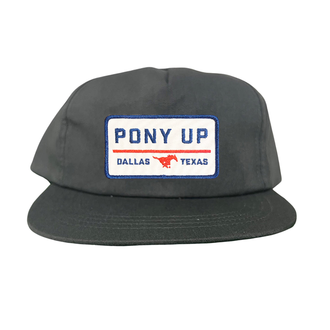 SMU Pony Up Rectangle Patch Mesh Snapback Hat
