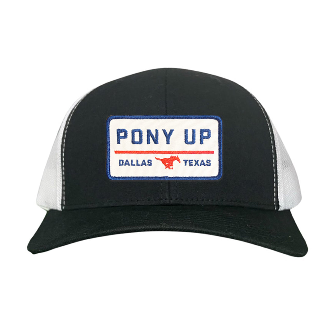 SMU Pony Up Rectangle Patch Mesh Snapback Hat
