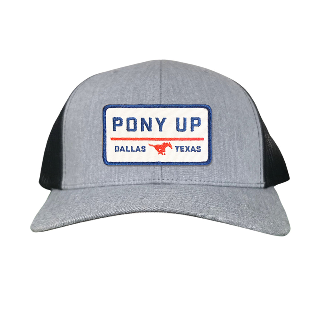 SMU Pony Up Rectangle Patch Mesh Snapback Hat