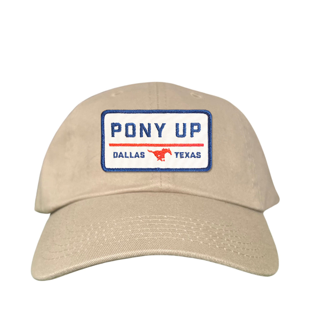 SMU Pony Up Rectangle Patch Mesh Snapback Hat
