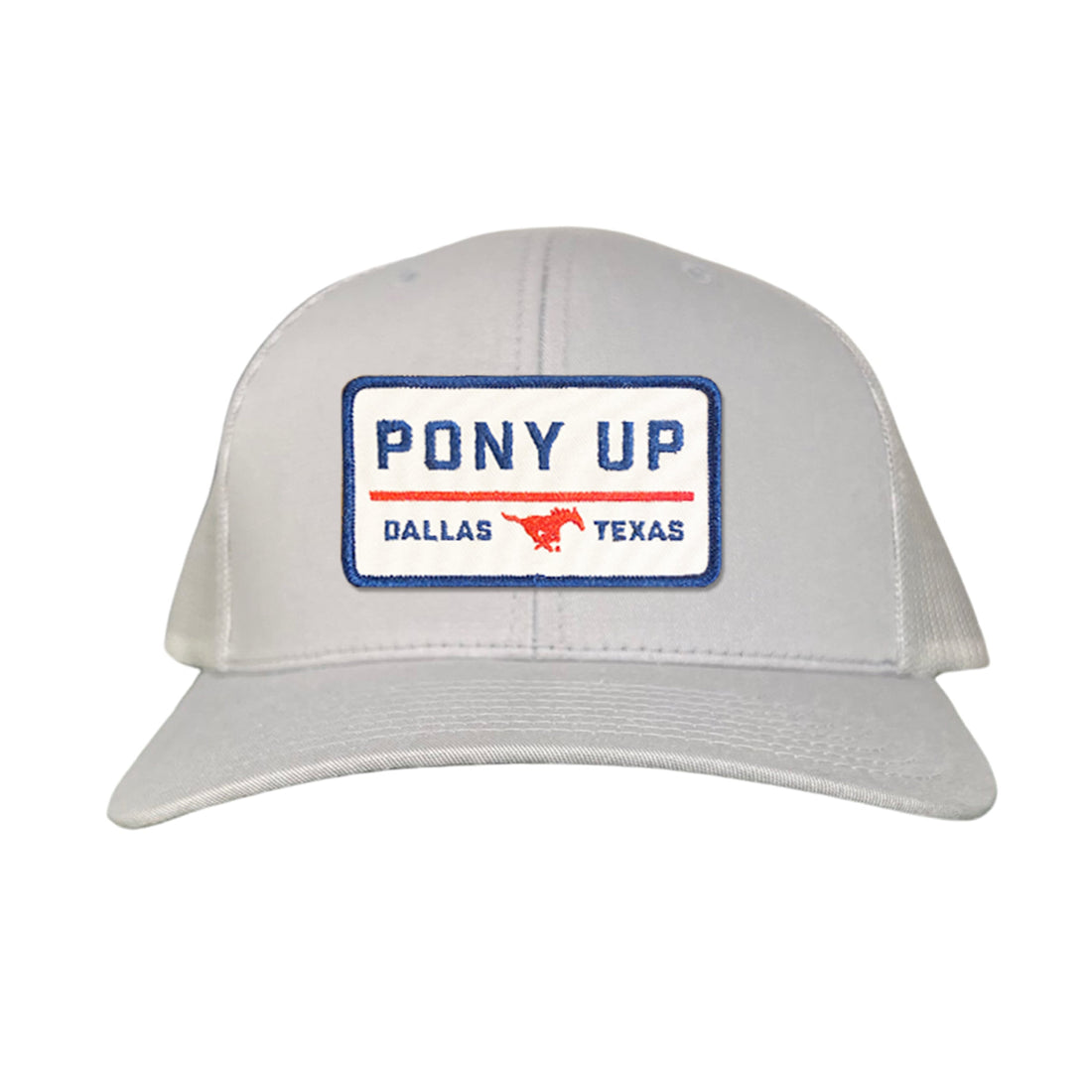 SMU Pony Up Rectangle Patch Mesh Snapback Hat