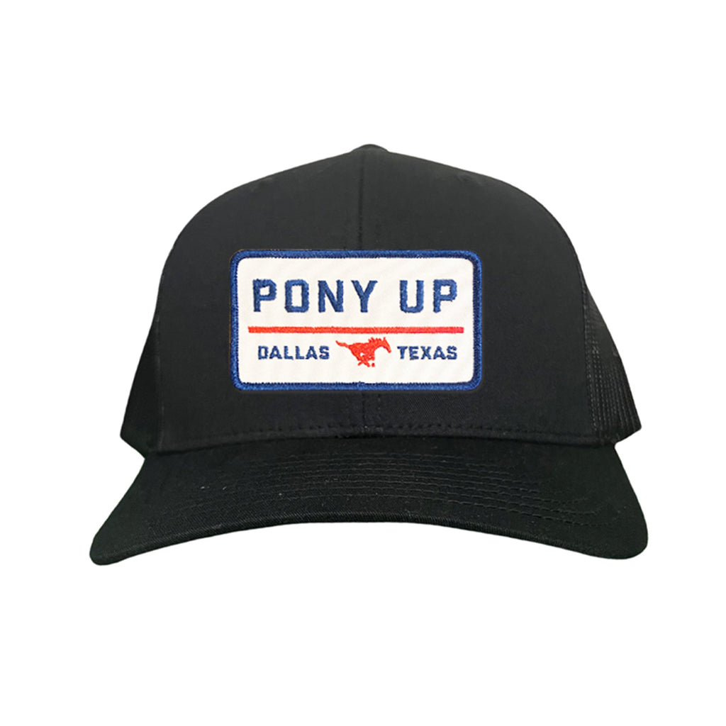 SMU Pony Up Rectangle Patch Mesh Snapback Hat