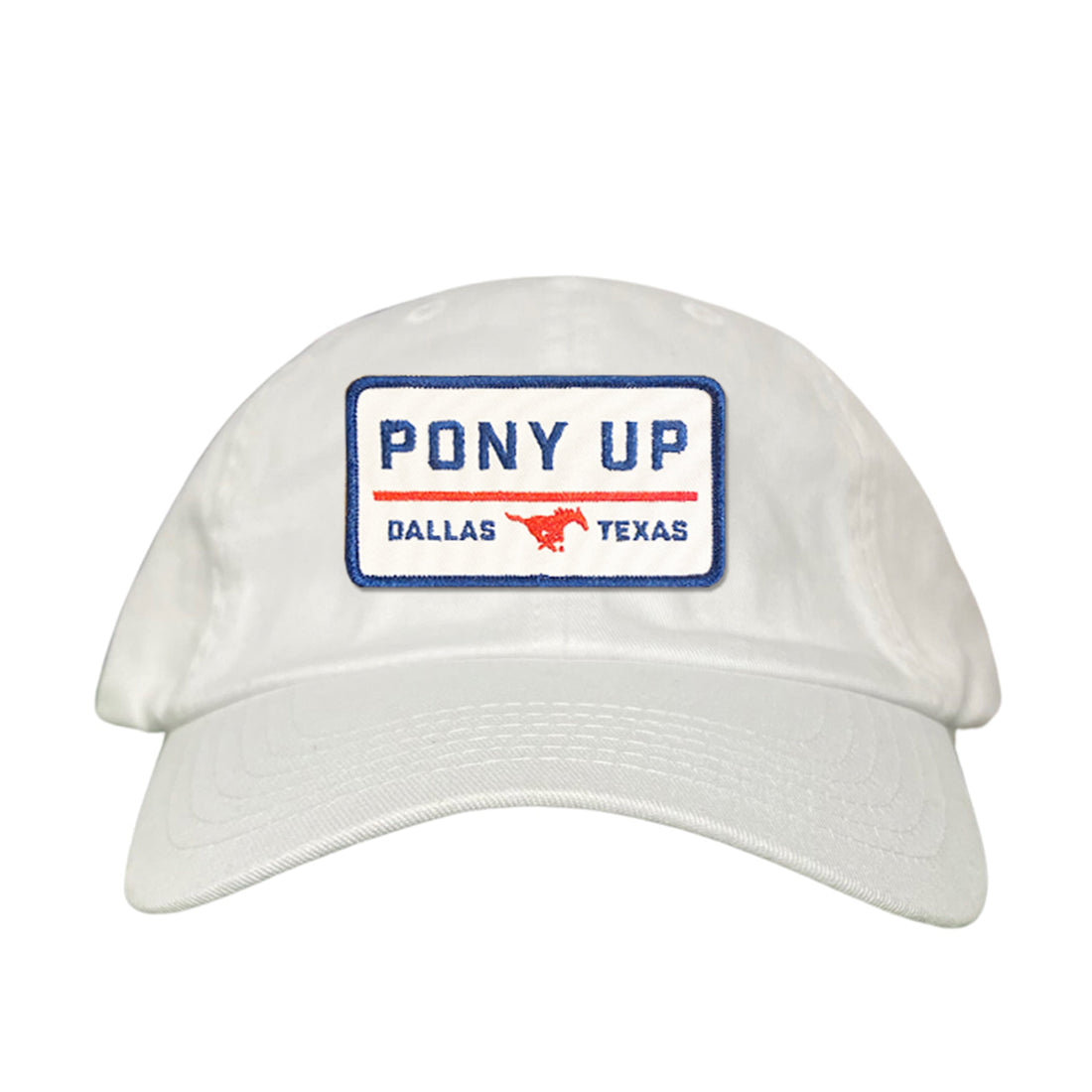 SMU Pony Up Rectangle Patch Mesh Snapback Hat