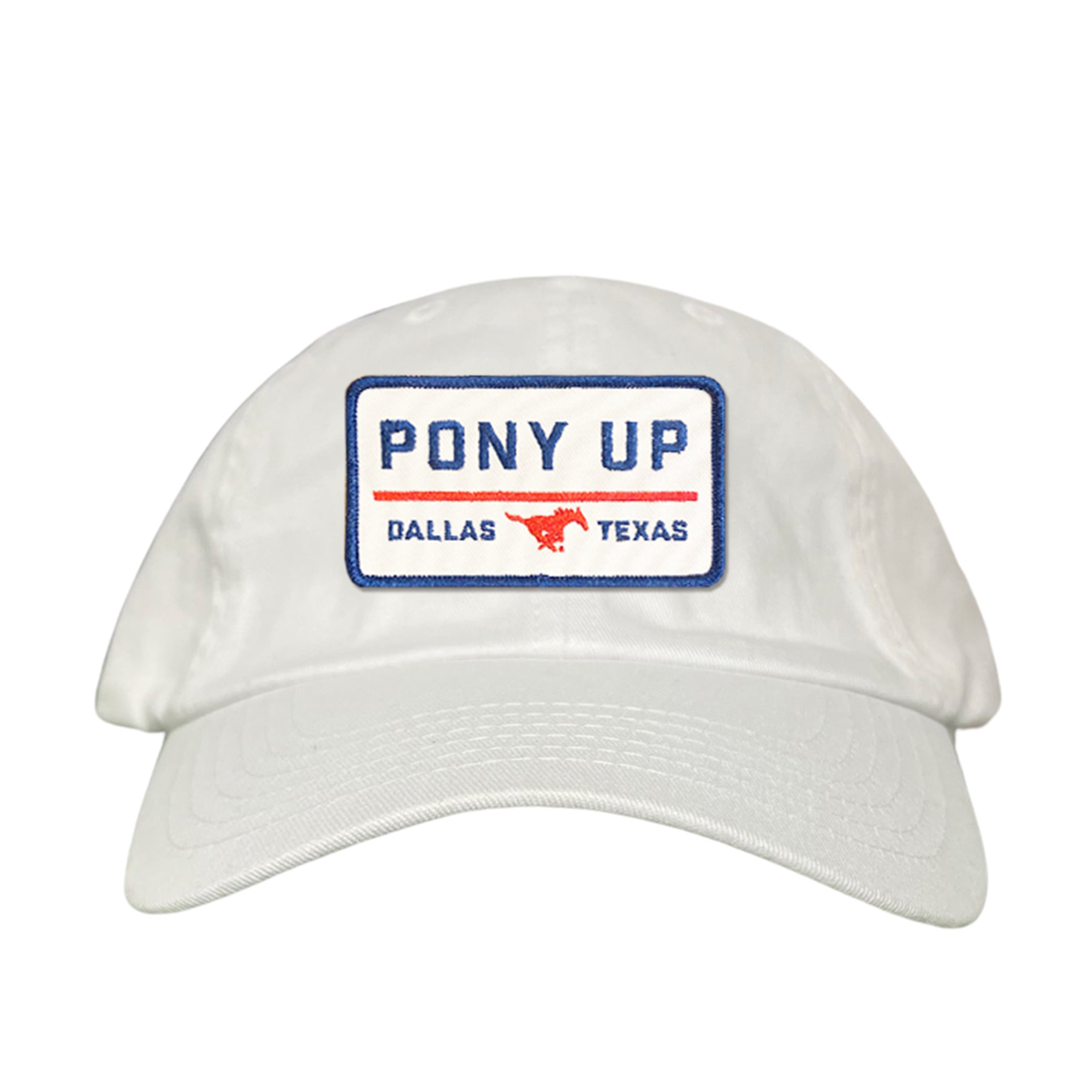 SMU Pony Up Rectangle Patch Mesh Snapback Hat