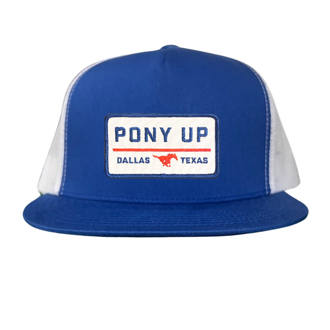 SMU Pony Up Rectangle Patch Mesh Snapback Hat
