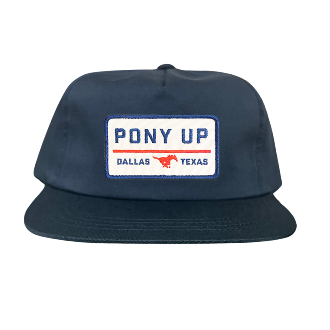 SMU Pony Up Rectangle Patch Mesh Snapback Hat