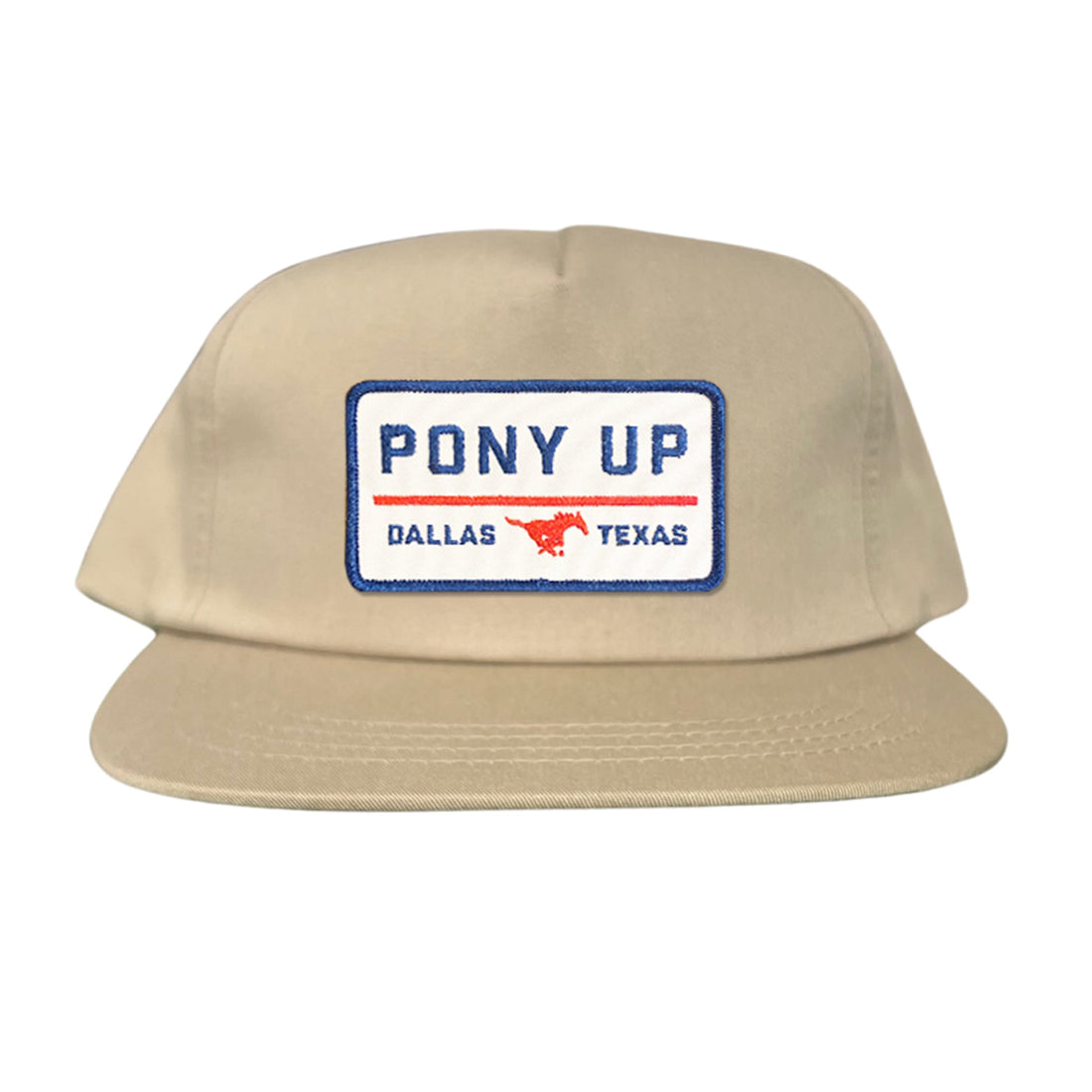SMU Pony Up Rectangle Patch Mesh Snapback Hat