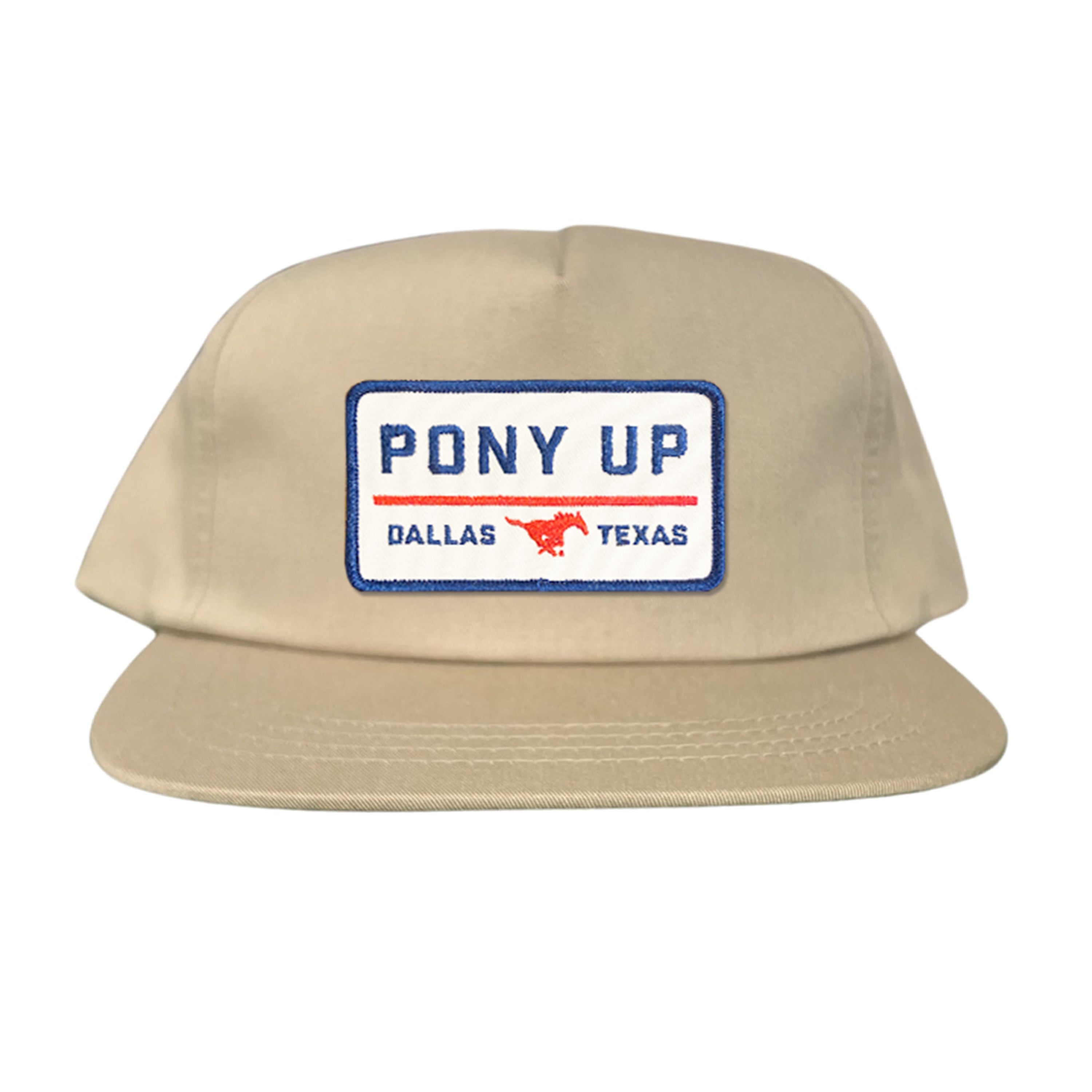 SMU Pony Up Rectangle Patch Mesh Snapback Hat