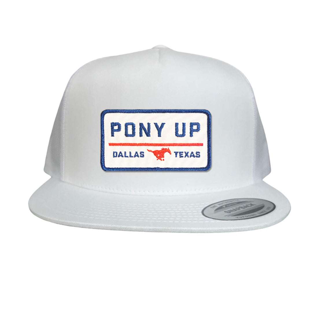 SMU Pony Up Rectangle Patch Mesh Snapback Hat
