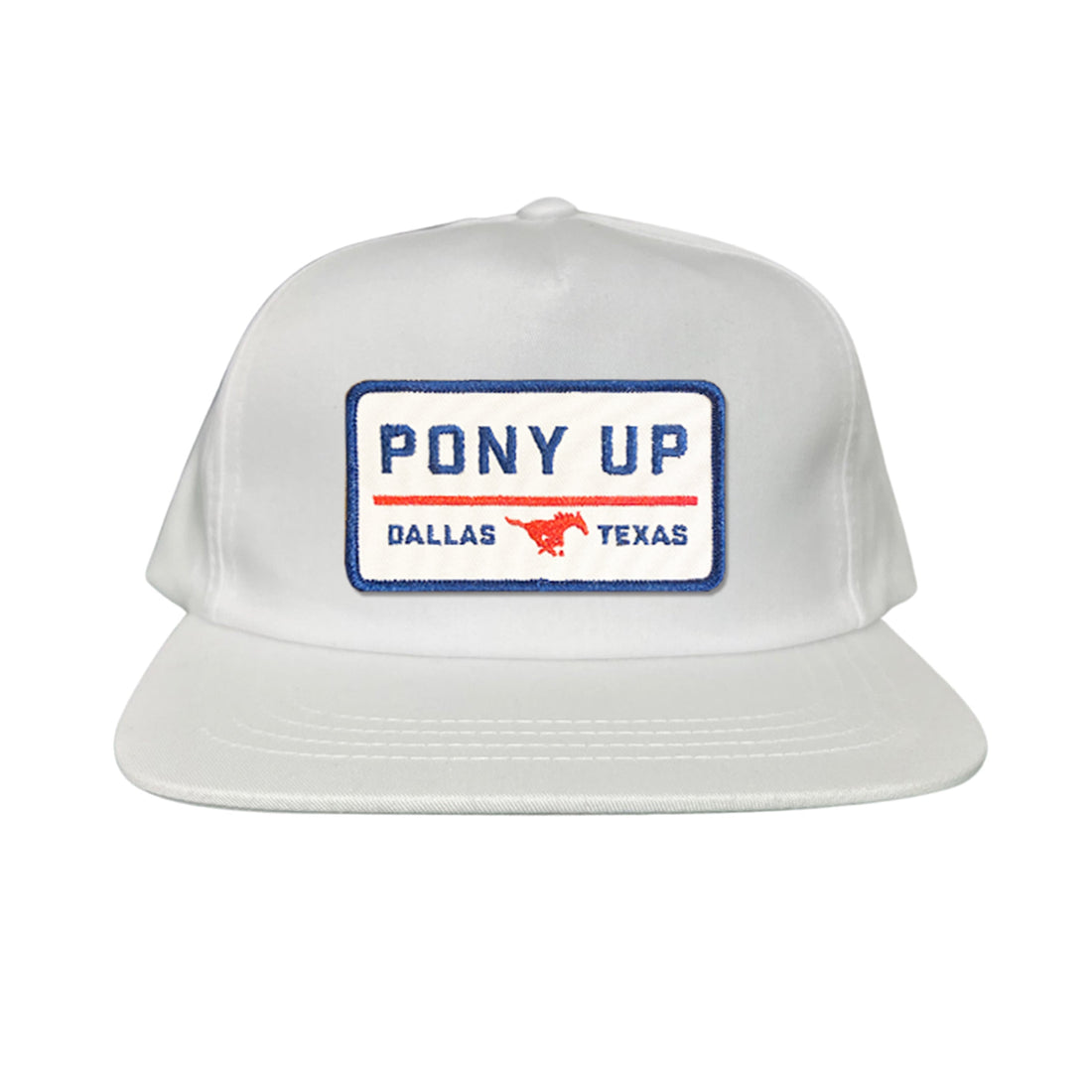 SMU Pony Up Rectangle Patch Mesh Snapback Hat