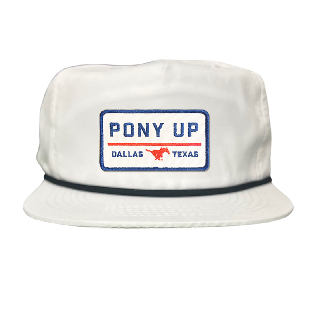 SMU Pony Up Rectangle Patch Mesh Snapback Hat