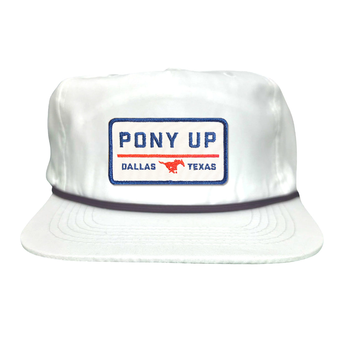 SMU Pony Up Rectangle Patch Mesh Snapback Hat