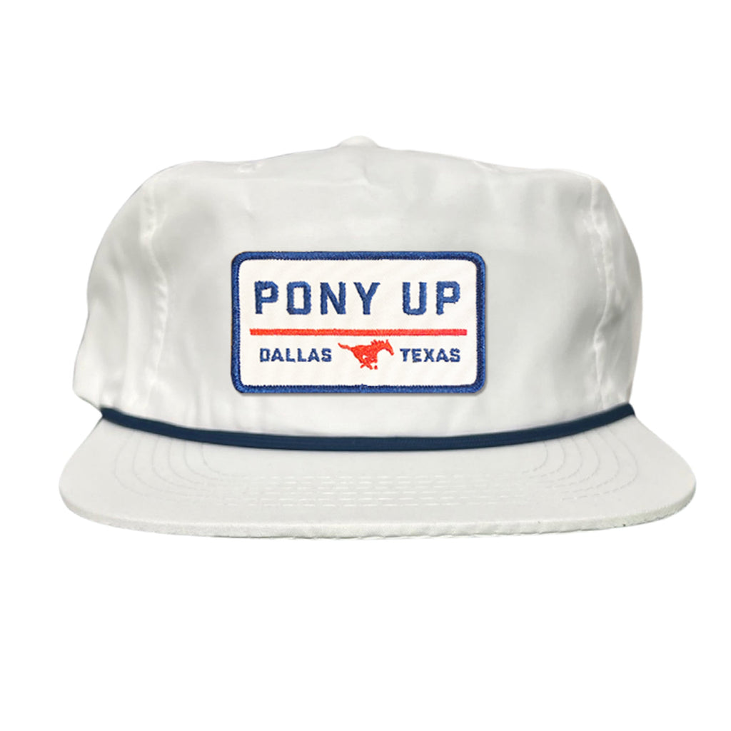 SMU Pony Up Rectangle Patch Mesh Snapback Hat