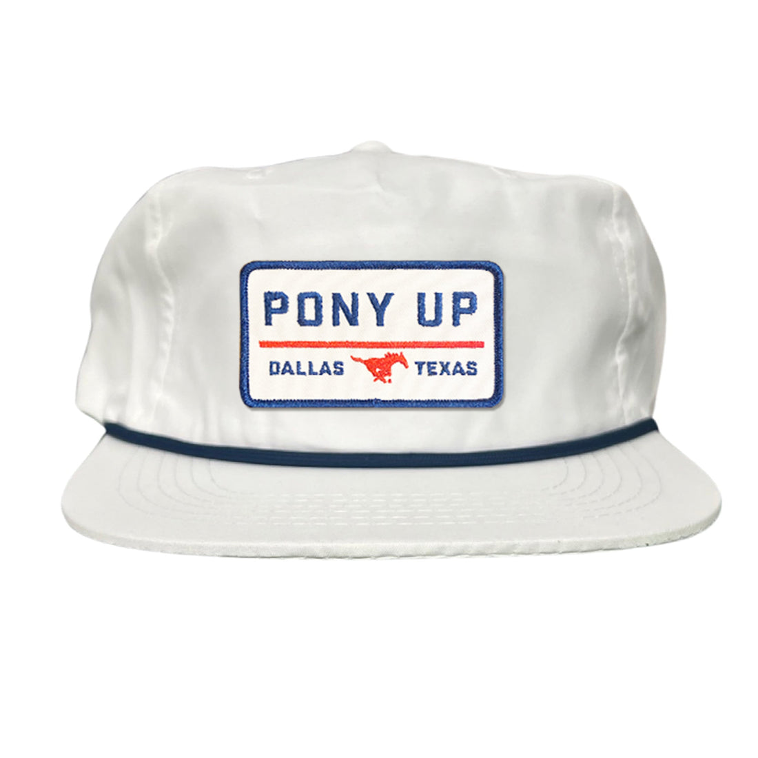 SMU Pony Up Rectangle Patch Mesh Snapback Hat