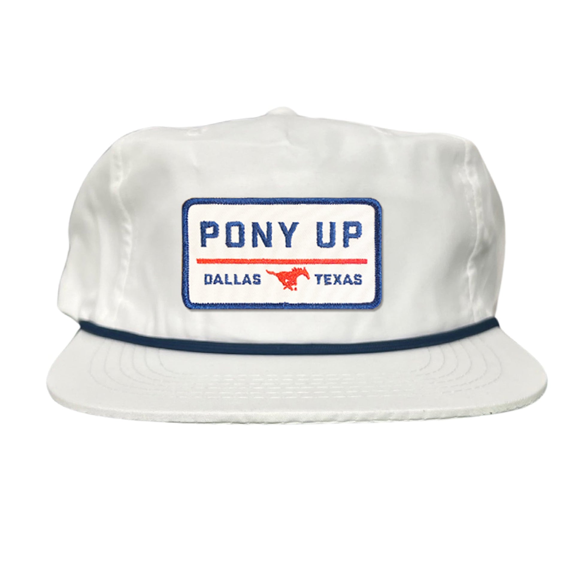 SMU Pony Up Rectangle Patch Mesh Snapback Hat