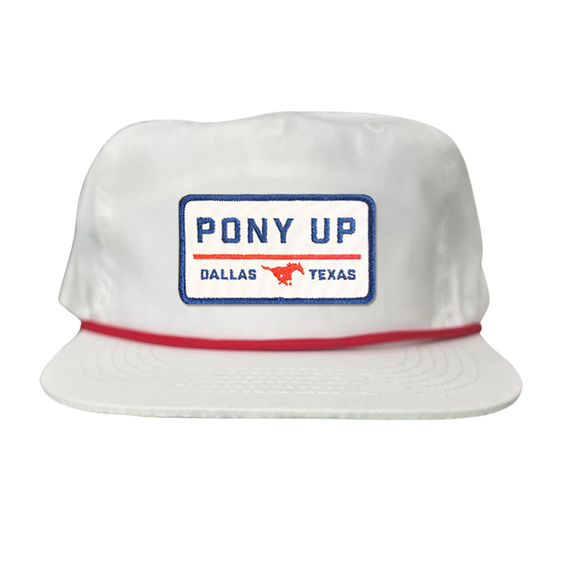 SMU Pony Up Rectangle Patch Mesh Snapback Hat