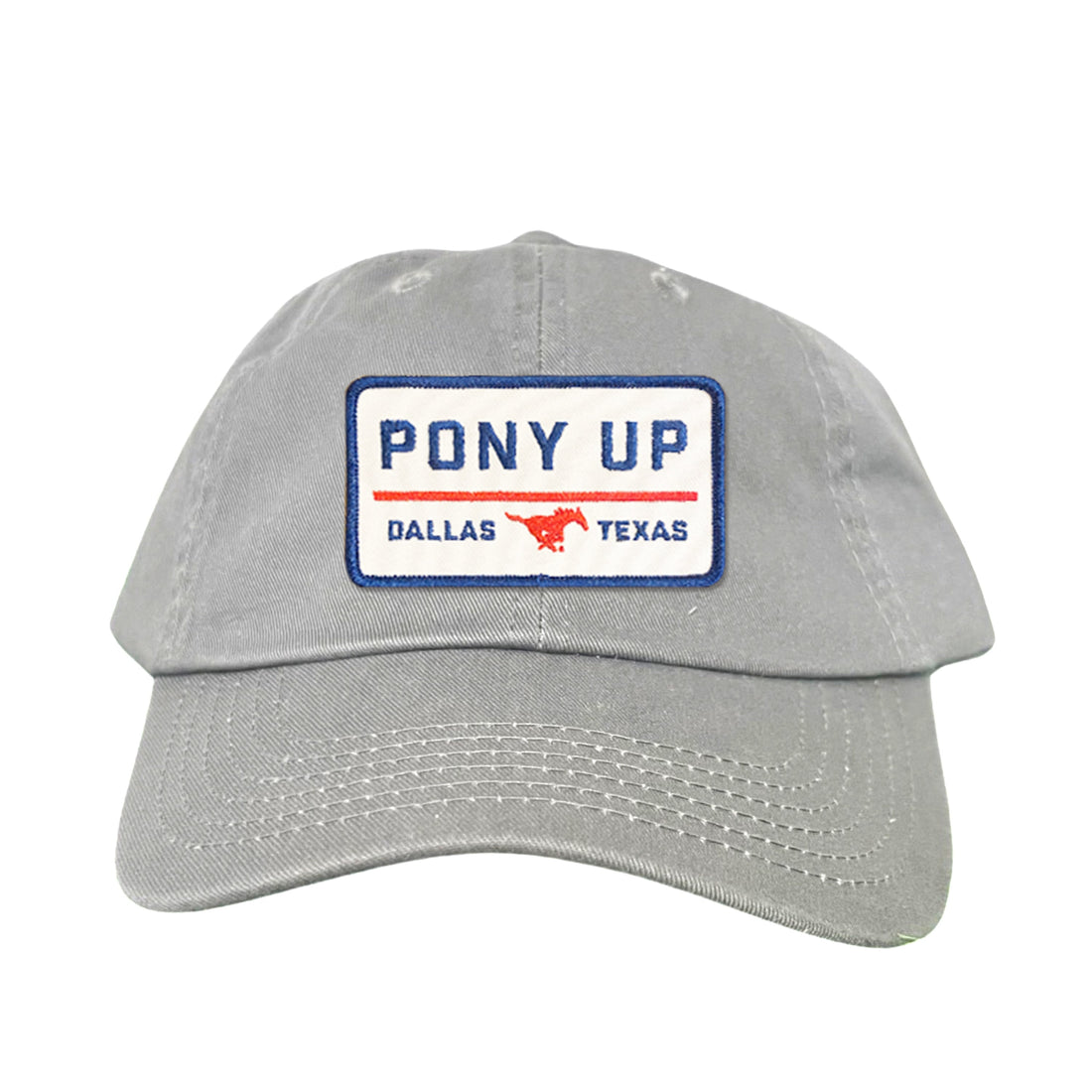 SMU Pony Up Rectangle Patch Mesh Snapback Hat