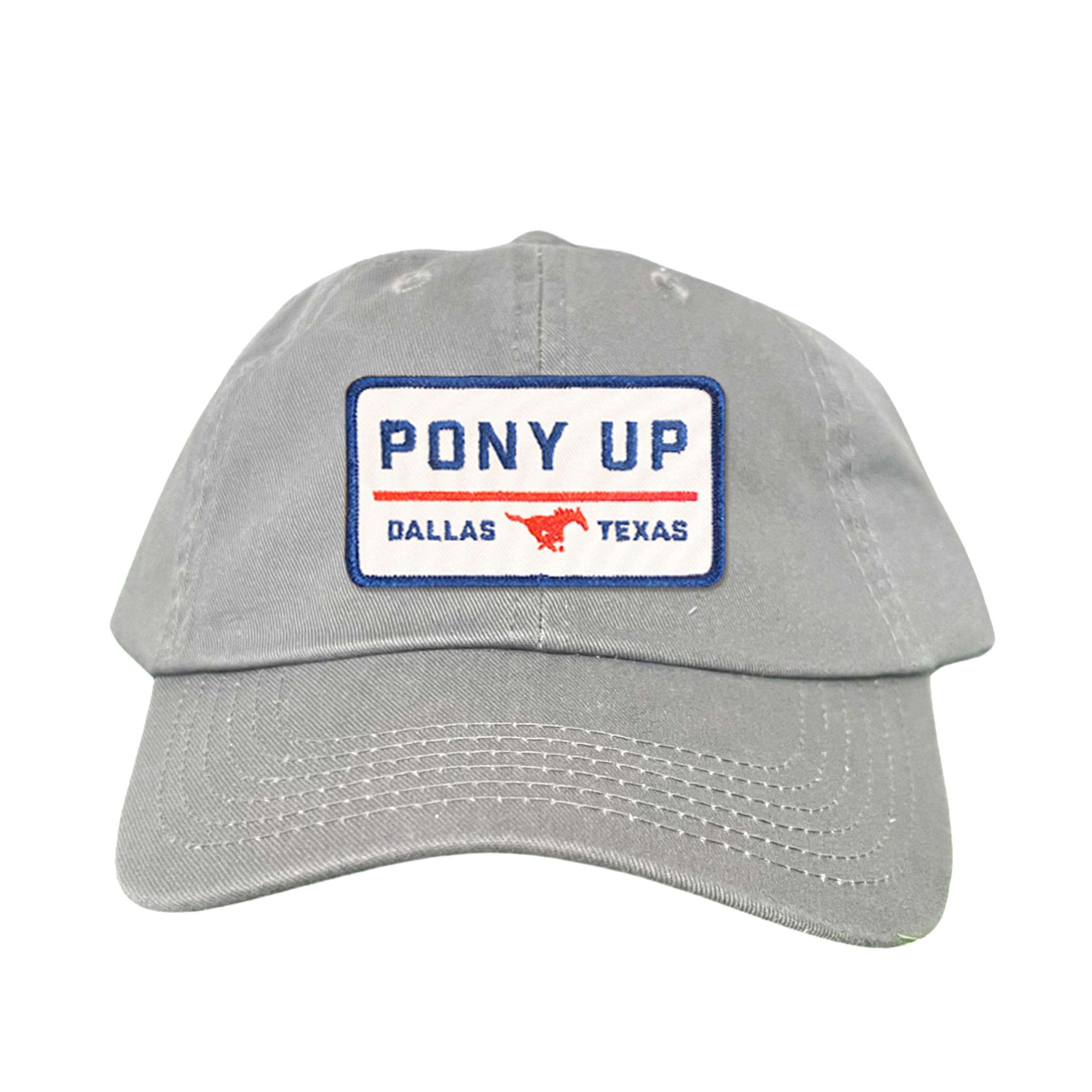 SMU Pony Up Rectangle Patch Mesh Snapback Hat
