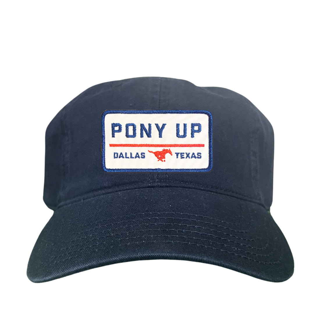 SMU Pony Up Rectangle Patch Mesh Snapback Hat