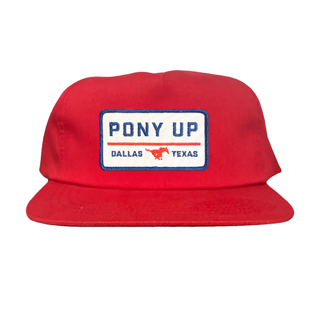 SMU Pony Up Rectangle Patch Mesh Snapback Hat
