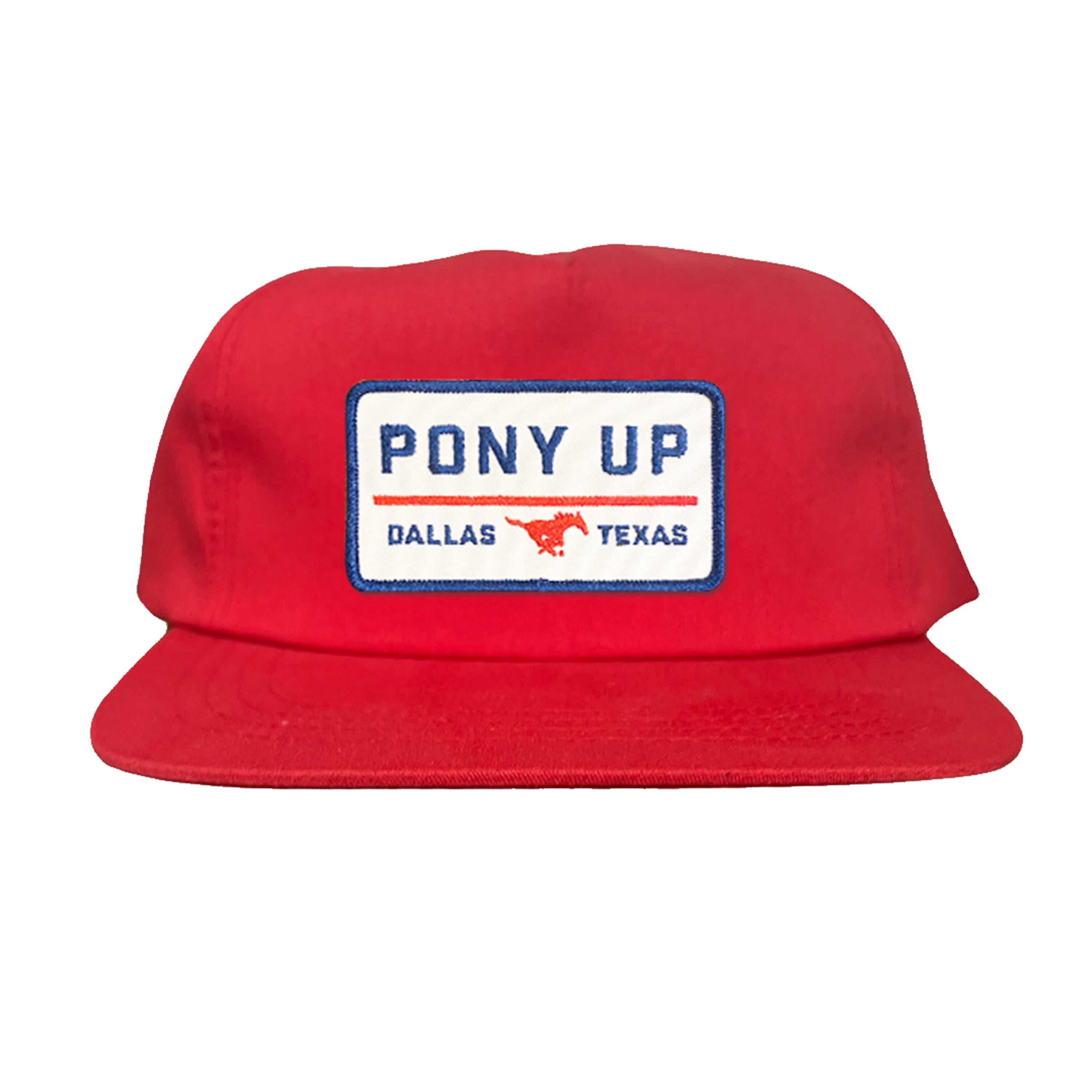 SMU Pony Up Rectangle Patch Mesh Snapback Hat