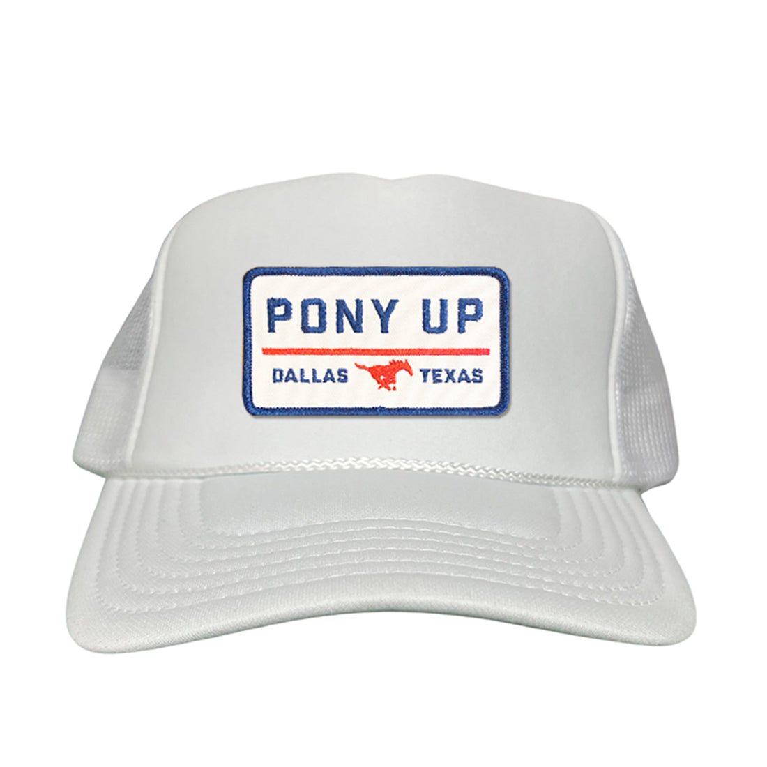 SMU Pony Up Rectangle Patch Mesh Snapback Hat