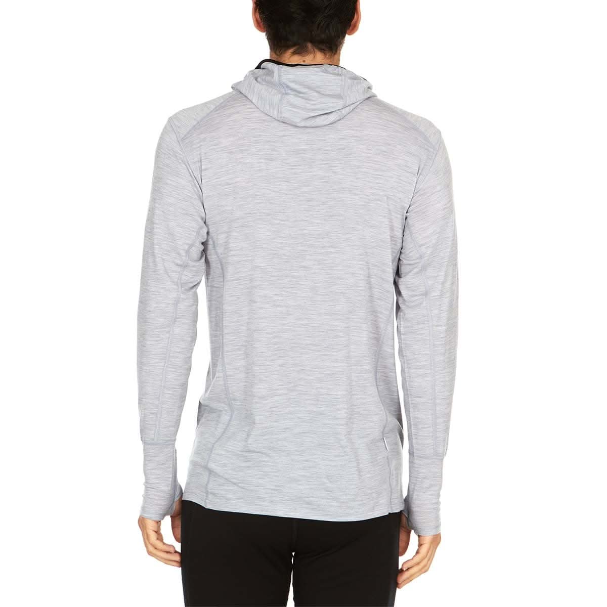 Men's Merino Wool 1/4 Zip Sun Hoodie - Lightweight Athletic Base Layer