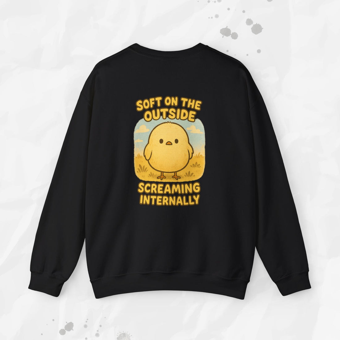 Soft on the Outside Screaming Internally - Crewneck Sweatshirt