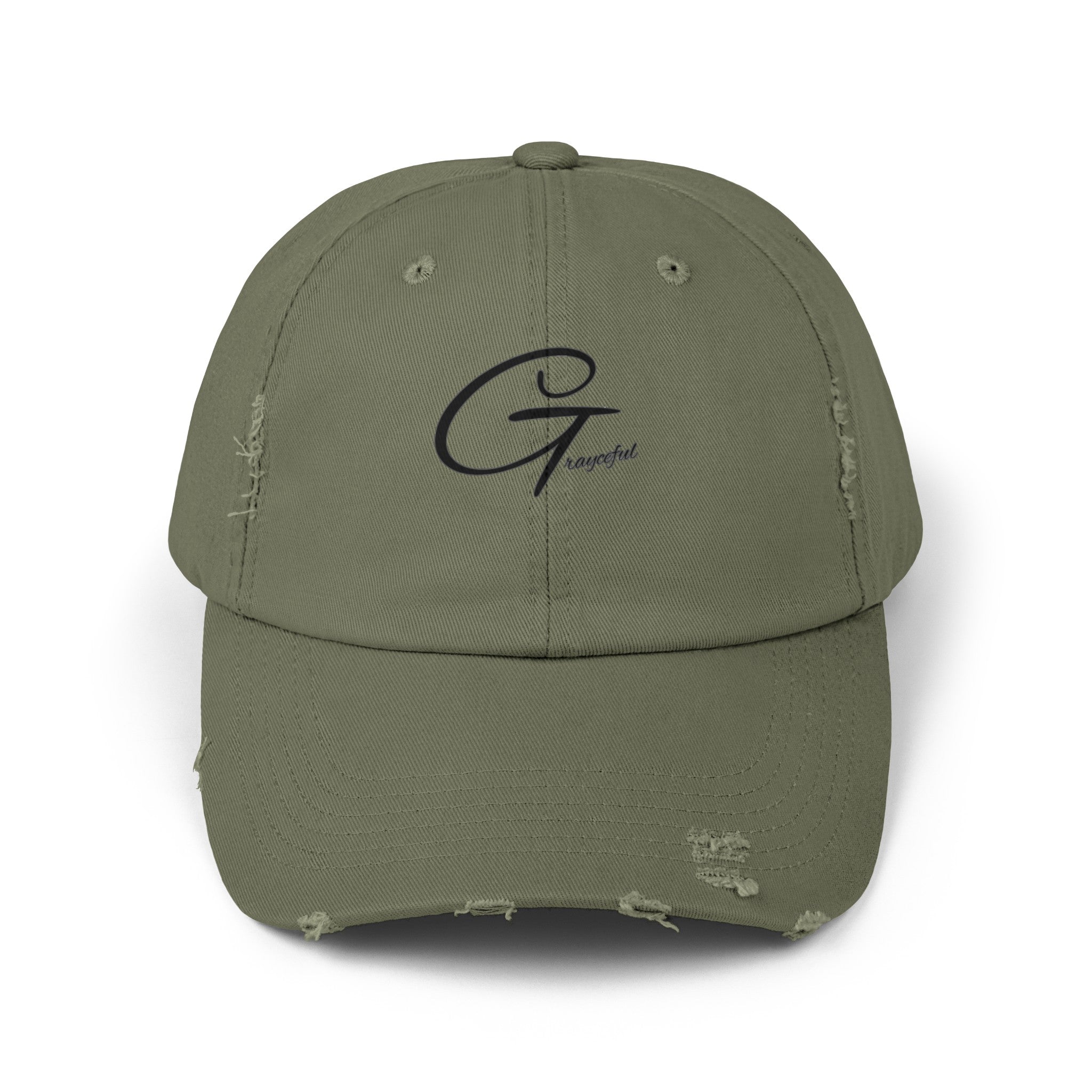 Distressed Cotton Baseball Cap - Unisex Casual Minimalist Hat