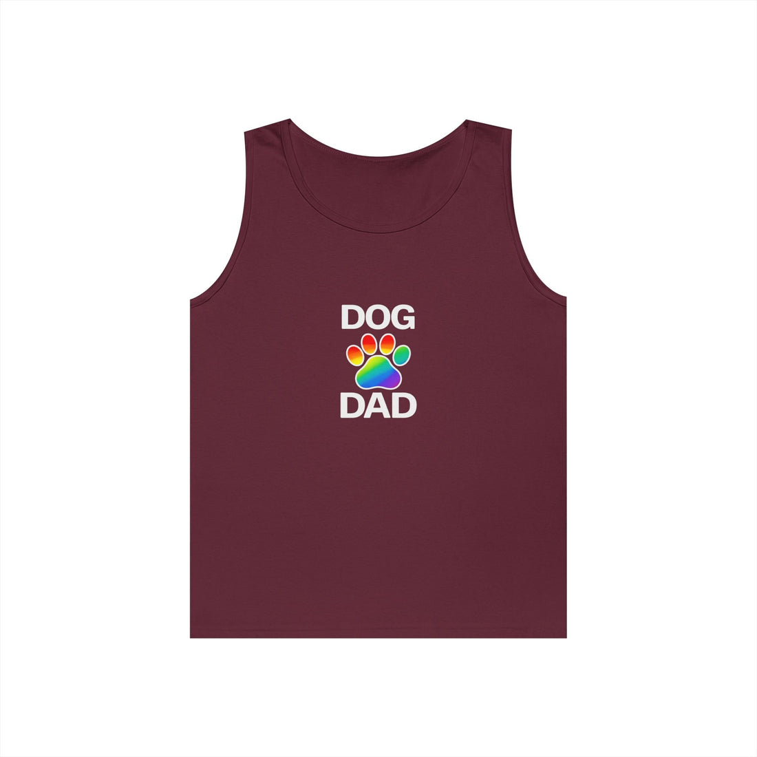 Pride Dog Dad Unisex Heavy Cotton Tank Top (9 Colors)