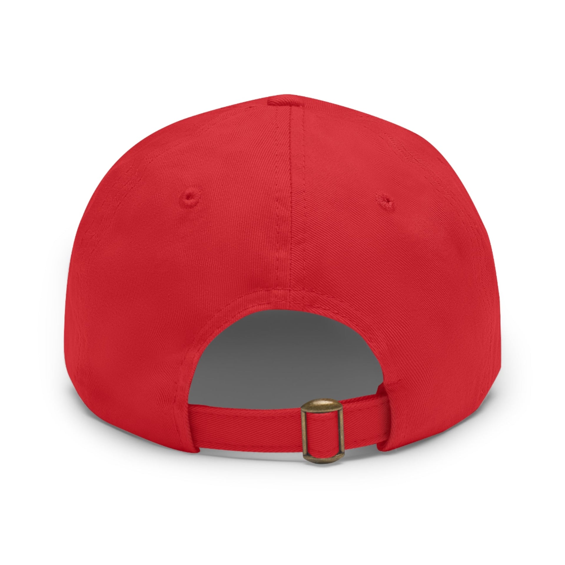 Unstructured Cotton Baseball Cap with Minimalist Leather Patch