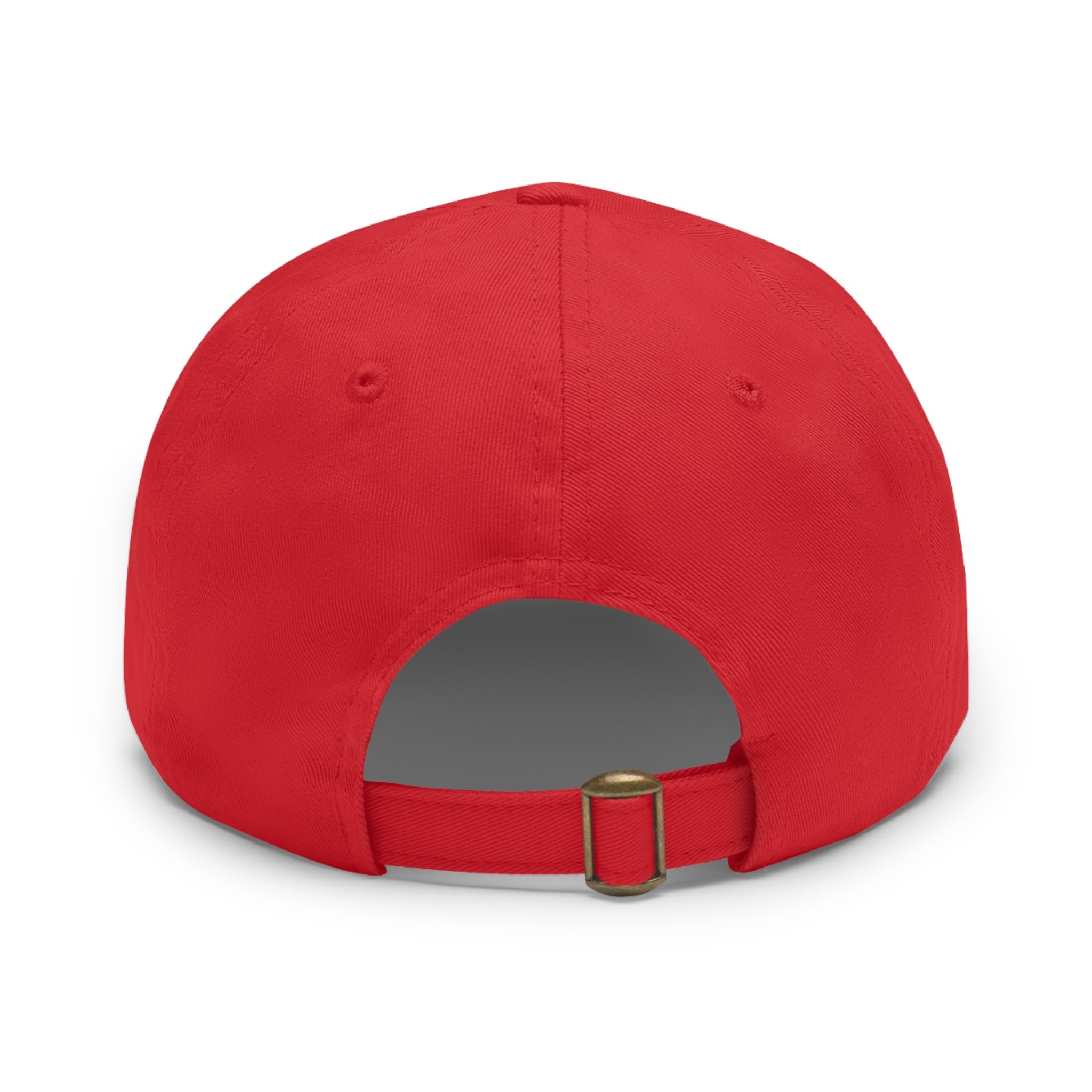 Unstructured Cotton Baseball Cap with Minimalist Leather Patch
