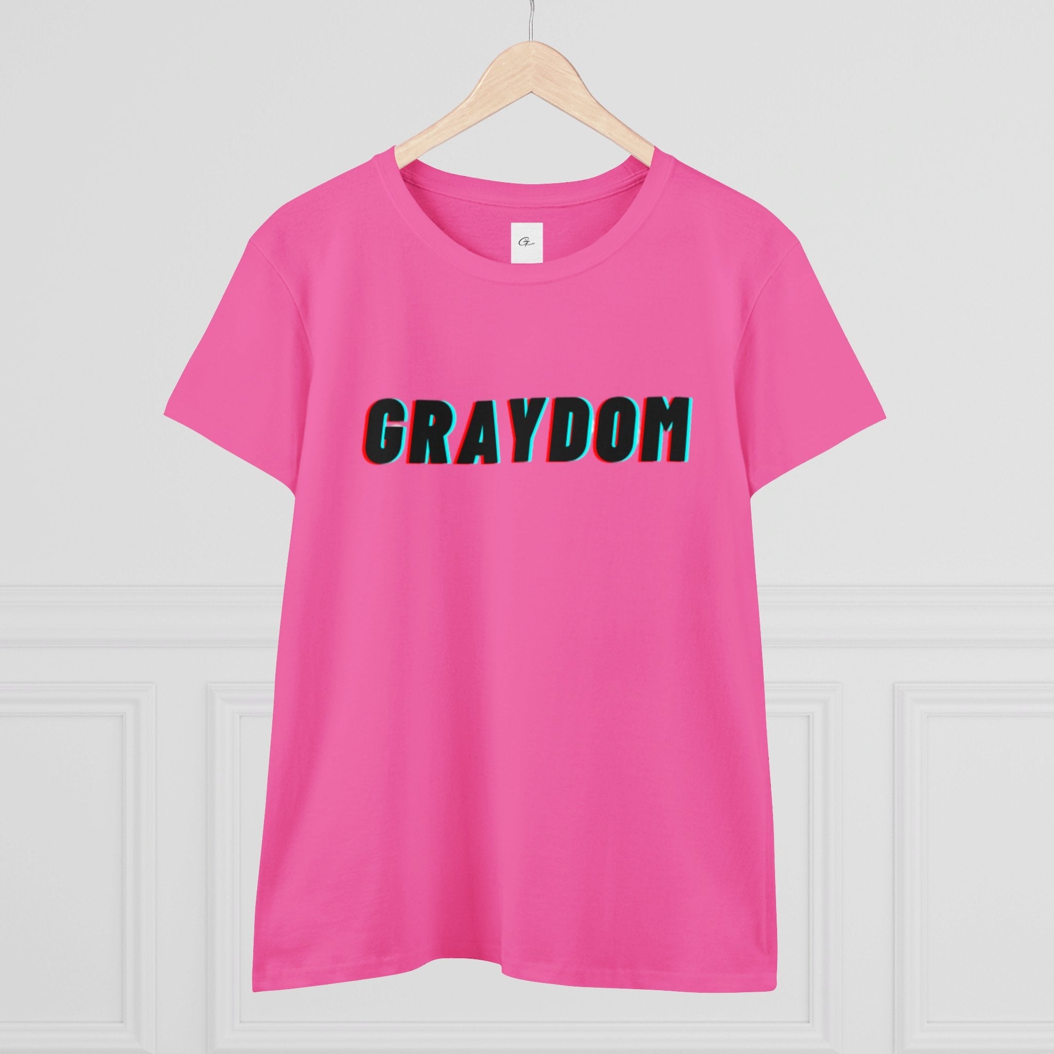 Women's Midweight Cotton Crew Neck Tee - Minimalist Streetwear Style