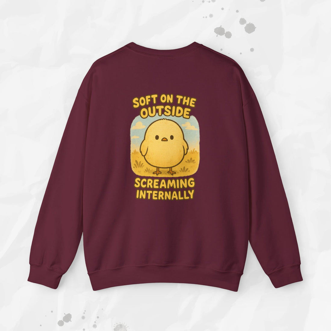 Soft on the Outside Screaming Internally - Crewneck Sweatshirt