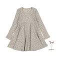 The Printed Long Sleeve Dress - Elise Ribbed