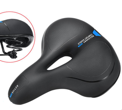 Unisex Memory Foam Bike Seat Cushion with Dual Shock Absorbing Balls