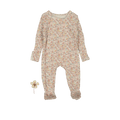 The Printed Snap Romper - Mist Floral