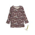 The Printed Long Sleeve Tee - Flora